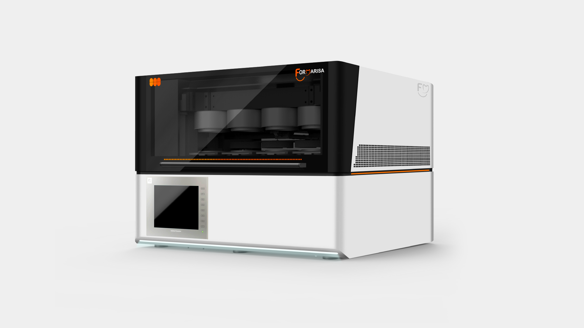 FORMARISA品牌家族設計語彙-醫材設備視覺規劃-醫療器材板金DFM-齒模機結構設計-量產實務驗證