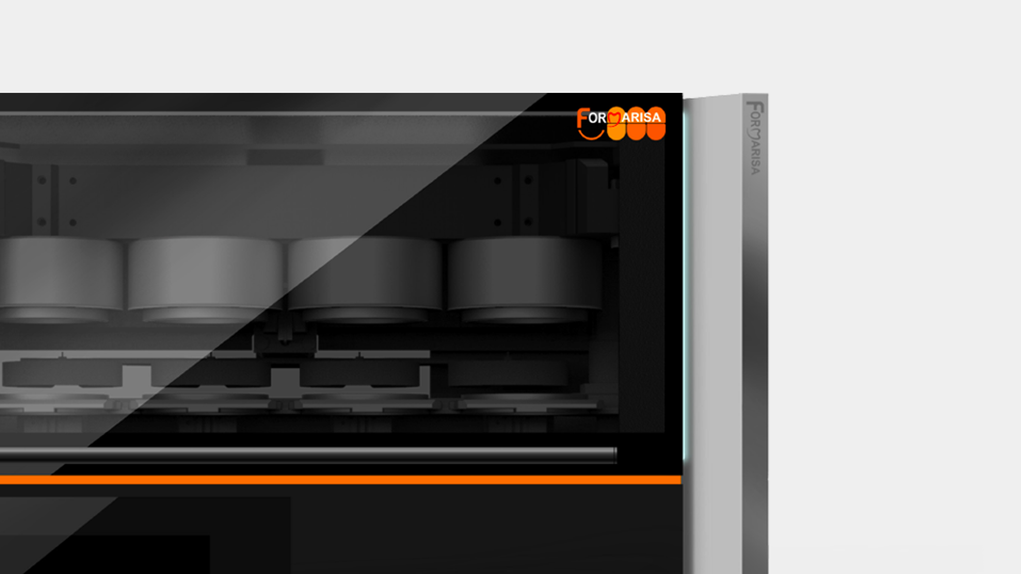 FORMARISA品牌家族設計語彙-醫材設備視覺規劃-醫療器材板金DFM-齒模機結構設計-量產實務驗證