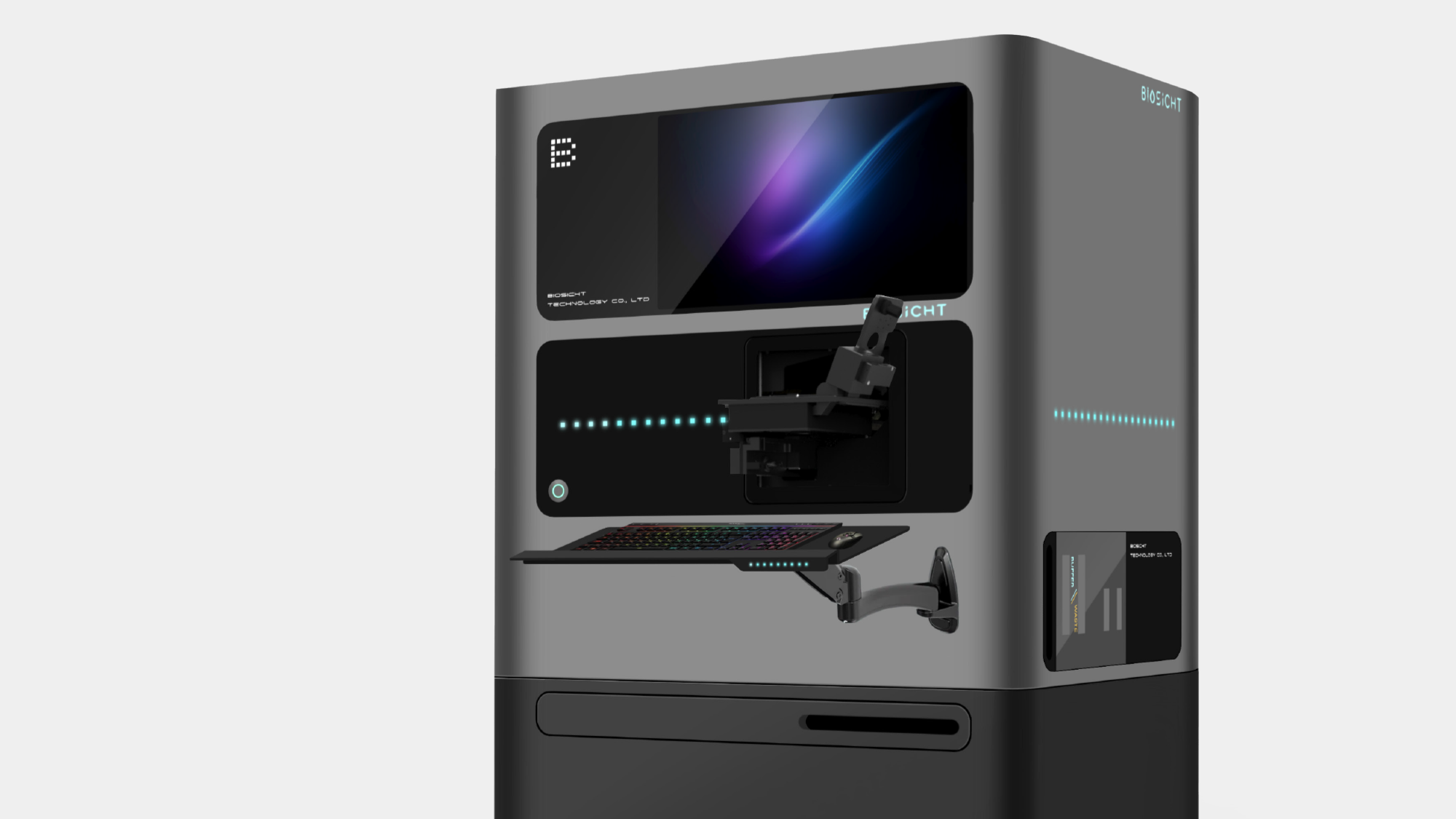 生醫檢測設備設計,醫療器械外觀設計,自動化細胞辨選儀,醫療設備板金加工,精密機殼結構設計,自動門機構研發,板金DFM驗證,醫療診所設備人機工程